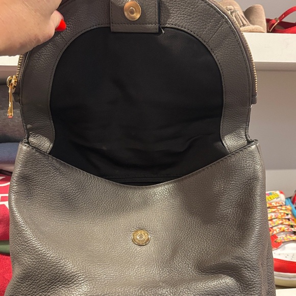 Marc Jacobs Charcoal Leather Backpack - Picture 2 of 4